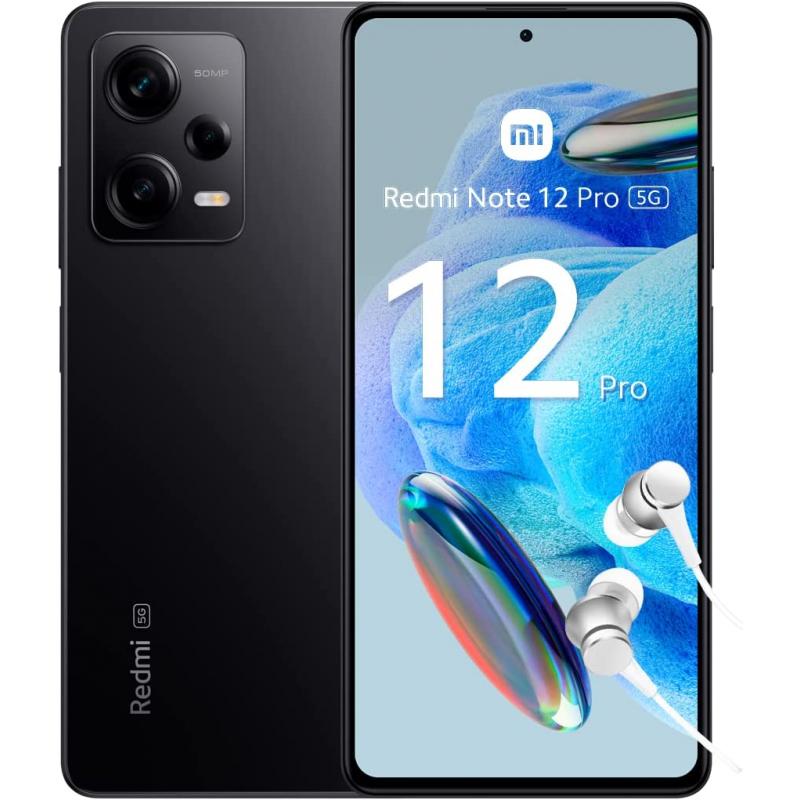 Xiaomi Redmi Note 12 Pro 5G Smartphone Pantalla Amoled 6.67" FHD+ 120Hz - 8GB - 256GB - Camara Triple 50MP - Bateria 5000mAh - C