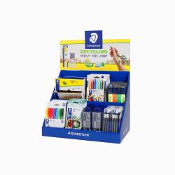 Staedtler Expositor de Sobremesa con 8ud 185 C12, 5ud 364-S WP4P, 6ud 326 C10, 10ud 308 S1 WP3, 1ud 120HBCA1 P, 10ud 550 60, 5ud