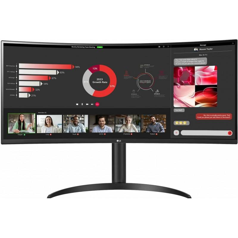 LG Ultrawide Monitor 34" Curvo LED WQHD FreeSync 100Hz - Respuesta 5ms - Angulo de Vision 178º - Ajustable en Altura - 21:9 - US