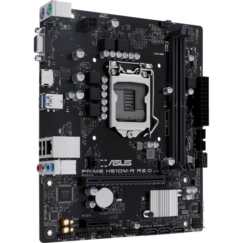 Asus Prime H510M-R R2.0 SI Placa Base Intel 1200 2x DDR4 - HDMI, VGA, PCIe 3.0, 4x Sata III, RJ-45, USB 2.0/3.2, MicroATX