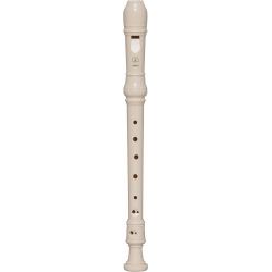 Yamaha YRS-23 Flauta Dulce - Fabricada en Plastico - Ideal para los mas Pequeños - Incluye Funda - Color Marfil
