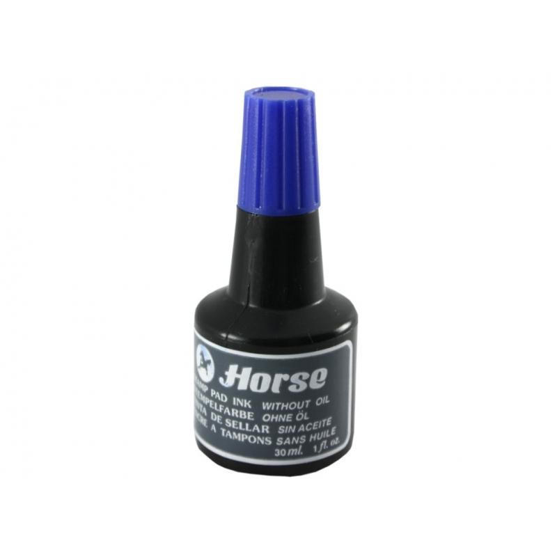 Horse Tinta para Tampones - sin Aceite - Frascos de 30cl - Color Azul