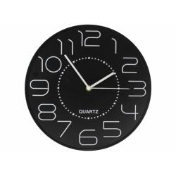 Bismark Reloj Oficina Numeros Blancos sin Cristal - Manecillas de Aluminio - Color Negro