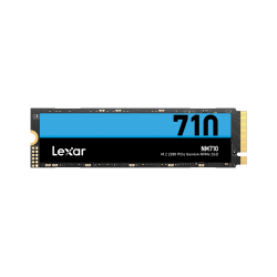 Lexar NM710 SSD 500GB NVME Gen4x4 - Velocidades de hasta 5000 MB/S - Tecnologia HMB 3.0 y SLC Cache