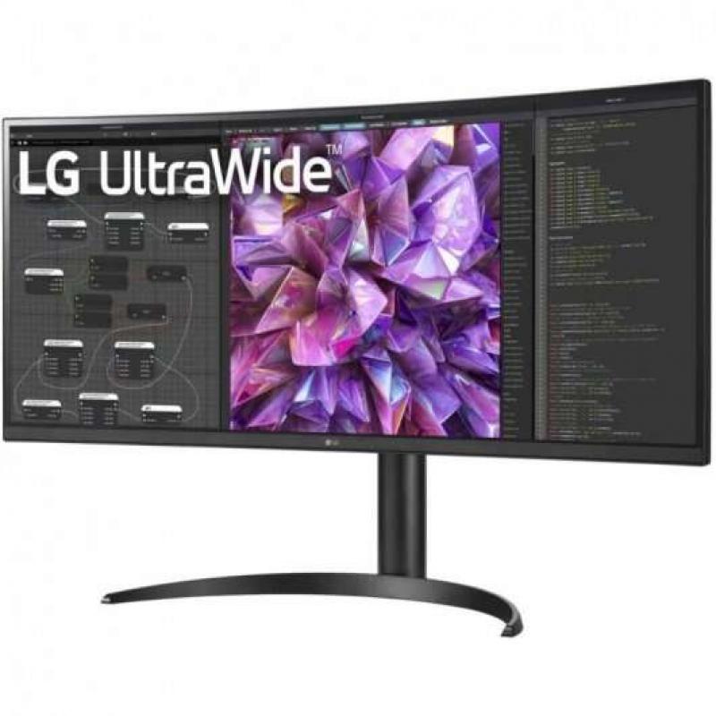 LG Ultrawide Monitor LED 34" Curvo LED IPS UWQHD - Respuesta 5ms - Angulo de Vision 178º - Ajustable en Altura, Inclinable y Gir