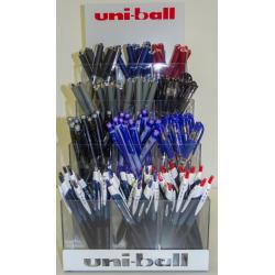 Uni-ball Expositor de 144 Articulos de Escritura Surtido - Gamas Variadas - Color Surtido