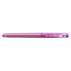 Uni-ball UF-222 Roller de Gel Borrable - Punta de Bola 0.7mm - Tinta Termosensible - Doble Goma Borradora - Color Rosa