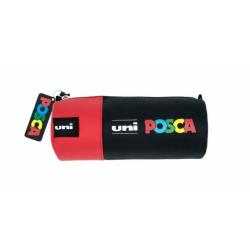 Uni-ball Estuche de Lona - Ideal para Rotuladores y Utiles Escolares - Color Rojo