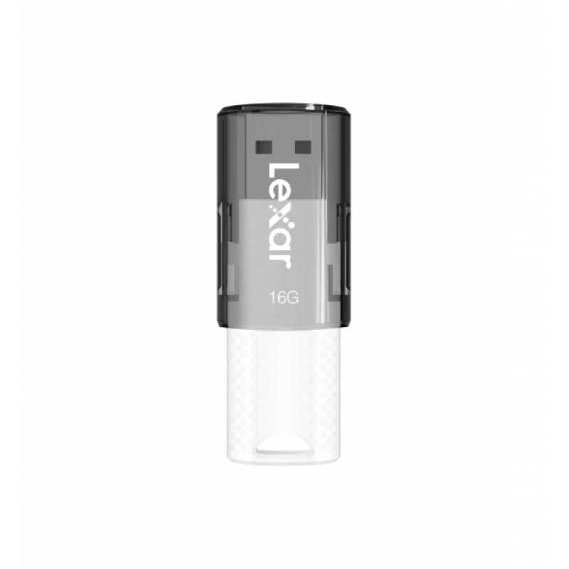 Lexar JumpDrive S60 Memoria USB 16GB - Compacta y Portatil - Interfaz USB 2.0 - Construccion Duradera - Color Blanco