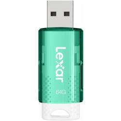 Lexar JumpDrive S60 Memoria USB 64GB - Compacta y Portatil - Transferencias Estandar USB 2.0 - Plug and Play - Color verde