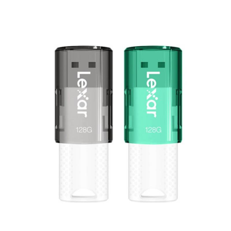 Lexar JumpDrive S60 Pack de 2 Unidades Flash USB 128GB - Compacta y Portatil - Interfaz USB 2.0 - Construccion Duradera - Color 