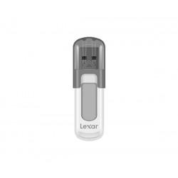 Lexar JumpDrive V100 Memoria USB 128GB - Almacenamiento Amplio - Interfaz USB 2.0 - Diseño Compacto y Portatil - Color Blanco