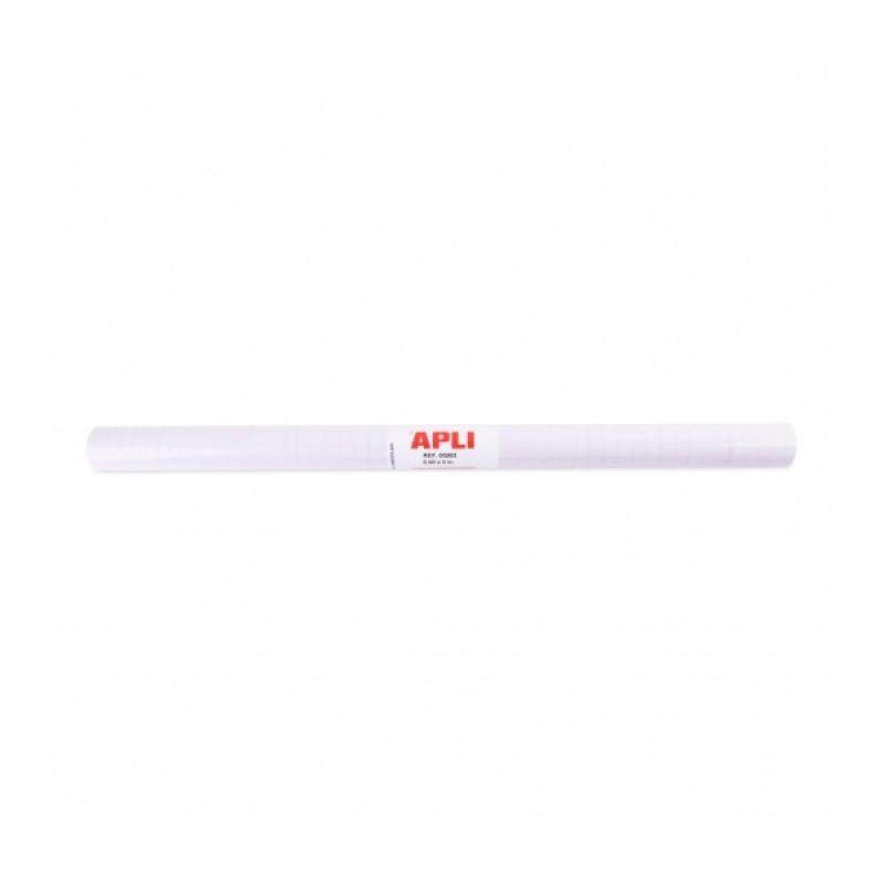 Apli Rollo de Polipropileno Transparente - Adhesivo Reposicionable - Sistema Easy Peel - Cuadricula de Precision - Alta Resisten