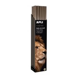 Apli Rollo de Papel Kraft - 70gr - Fibras Naturales - Alta Resistencia - Homogeneidad de Color - Ideal para Embalajes y Manualid