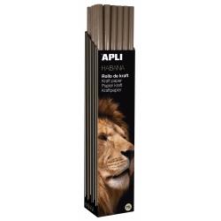 Apli Rollo de Papel Kraft - 70gr - Fibras Naturales - Alta Resistencia - Homogeneidad de Color - Ideal para Embalajes y Manualid