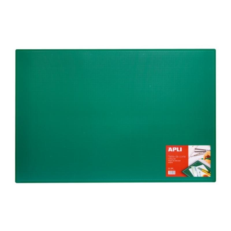 Apli Tabla de Corte PVC A1 - Antideslizante - Auto Cicatrizante - Cuadricula y Angulos Impresos - Ideal para Manualidades y Escr