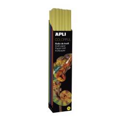 Apli Rollo de Papel Kraft - 70gr - Fibras Naturales - Alta Resistencia - Homogeneidad de Color - Ideal para Embalajes y Manualid