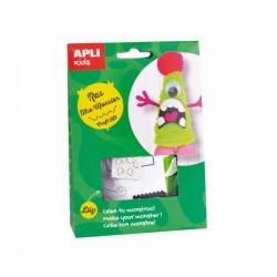 Apli Mini Kit de Manualidades para Crear un Monstruo - Reduce el Estres - Aumenta la Autoestima - Mejora la Memoria - Desarrolla