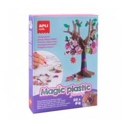 Apli Kit para Crear Pulseras y Abalorios con Magic Plastic - Rapido y Sencillo - Alta Calidad - Desarrolla Creatividad y Psicomo