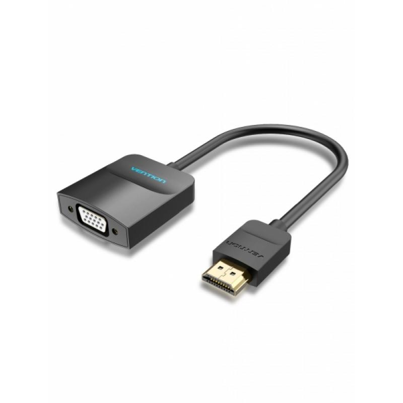 Vention Conversor HDMI Macho a VGA Hembra - 0.15m - Color Negro