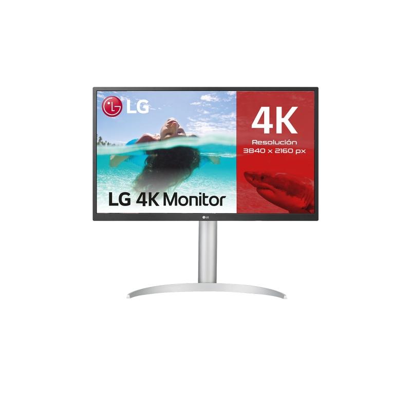 LG Monitor 27" LED IPS UltraHD 4K HDR10 FreeSync - Respuesta 5ms - Ajustable en Altura, Giratorio e Inclinable - Angulo de Visio