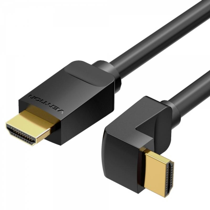 Vention Cable HDMI Macho a HDMI Macho 4K 2.0 Acodado 90º - 2m - Color Negro