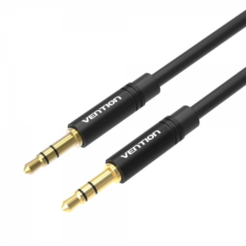 Vention Cable Estereo Jack 3.5 Macho a Jack 3.5 Macho - 1m - Color Negro