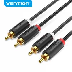 Vention Cable Estereo 2x RCA Macho a 2x RCA Macho - 0.5m - Color Negro