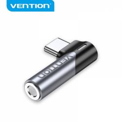 Vention Adaptador USB-C Macho a Jack 3.5mm Hembra - Aluminio Gris