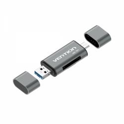 Vention Lector de Tarjetas Externo USB 3.0 - Color Gris