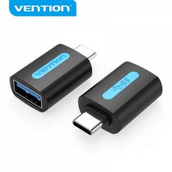 Vention Adaptador USB-C Macho a USB 3.0 A Hembra - Color Negro