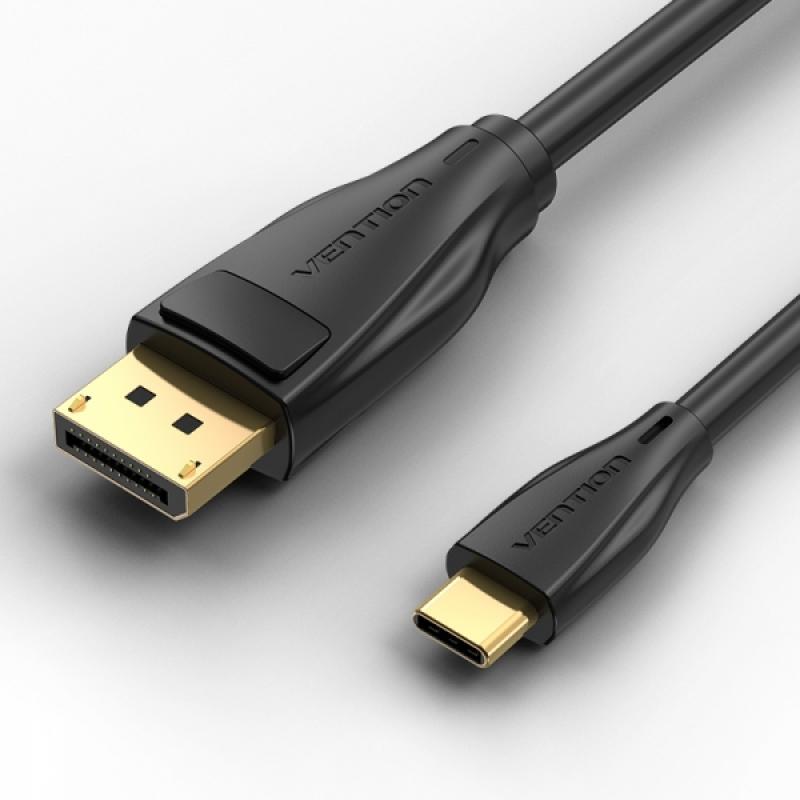 Vention Cable Conversor USB-C Macho a Displayport Macho - 1m - Color Negro