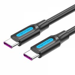 Vention Cable USB-C Macho a USB-C Macho - 1.5m - 5A PD100W - Color Negro