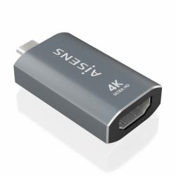 Aisens Conversor USB-C a HDMI 2.0 - Carcasa de Aluminio - Resolucion 4K@60Hz - Profundidad de Color 48 Bit/Px - Ancho de Banda 1