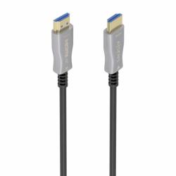 Aisens Cable HDMI V2.0 AOC Premium Alta Velocidad con Ethernet - Conectores Tipo a Macho - Fibra Optica y Cobre - Blindaje en Or