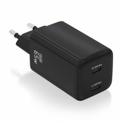 Aisens Cargador Gan USB-C 65W - Alta Eficiencia Energetica - Tecnologia AI - Multiples Protecciones - Carga Rapida y Segura - Co