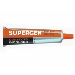 Supergen Contacto Pegamento Incoloro 40ml - Secado Rapido - No Contiene Tolueno - Resistencia al Envejecimiento y a los Rayos UV