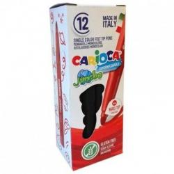 Carioca Rotulador Jumbo Monocolor - Cuerpo Octogonal Maxi - Tinta Superlavable - Punta Maxi 6mm Bloqueada - Tapa Ventilada - Col