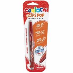 Carioca Oops Boligrafo Borrable - Tinta Termo Sensible - Empuñadura Texturizada - Punta de 0.7mm - Doble Goma - Recambios Compat