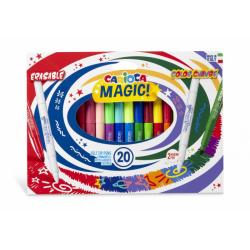 Carioca Magic Markers Pack de 20 Rotuladores Magicos - Tinta Magica Cambia de Color - Incluye Rotulador Magink para Cambiar o Bo