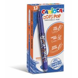 Carioca Oops Boligrafos Borrables - Termo Sensible - Empuñadura Texturizada - Punta de Ø 0.7mm - Doble Goma - Recambios Compatib