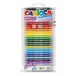 Carioca Birello Pack de 30 Rotuladores Edicion Especial - Doble Punta Fina y Media - Tinta Superlavable No Toxica - Lavable de l