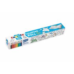 Carioca Coloring Roll Under The Sea Papel Adhesivo para Colorear - Aplicable en Superficies Verticales u Horizontales - Reutiliz