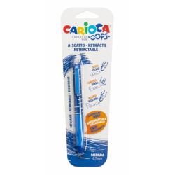 Carioca Oops Boligrafo Borrable - Termo Sensible - Empuñadura Ergonomica Triangular - Punta de Ø 0.7mm - Recambios Compatibles -