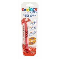 Carioca Oops Boligrafo Borrable - Tinta Termo Sensible - Empuñadura Ergonomica Triangular - Punta de Ø 0.7mm - Recambios Compati