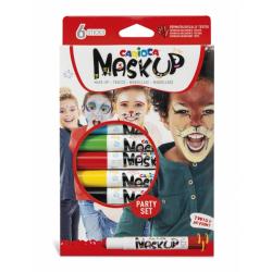 Carioca Mask Up Pack de 6 Colores para la Piel en Barra - Colores Brillantes - Lavables - Base Agua - Incluye 2 Tutoriales Paso 