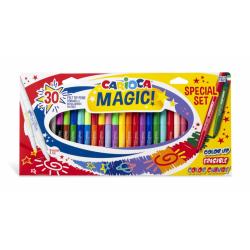 Carioca Magic Markers Pack de 30 Rotuladores Magicos - Tinta Magica Cambia de Color - Incluye Rotulador Magink para Cambiar o Bo