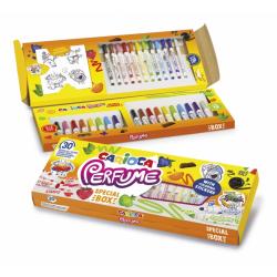 Carioca Pack de 30 Rotuladores Perfumados - Tinta Lavable - Aromas Naturales - Libre de Sustancias Alergenicas - Punta Conica Bl