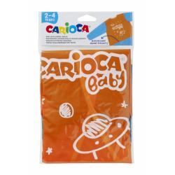 Carioca Delantal Baby 2-4 Años - Impermeable - Manga Larga - Bolsillos - Lavable a Maquina - Cierre con Velcro - Zona para Nombr