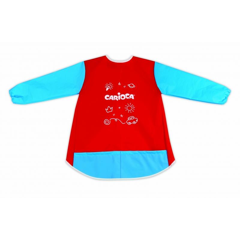 Carioca Delantal Baby 5-8 Años - Impermeable - Manga Larga - Bolsillos - Lavable a Maquina - Cierre con Velcro - Zona para Nombr